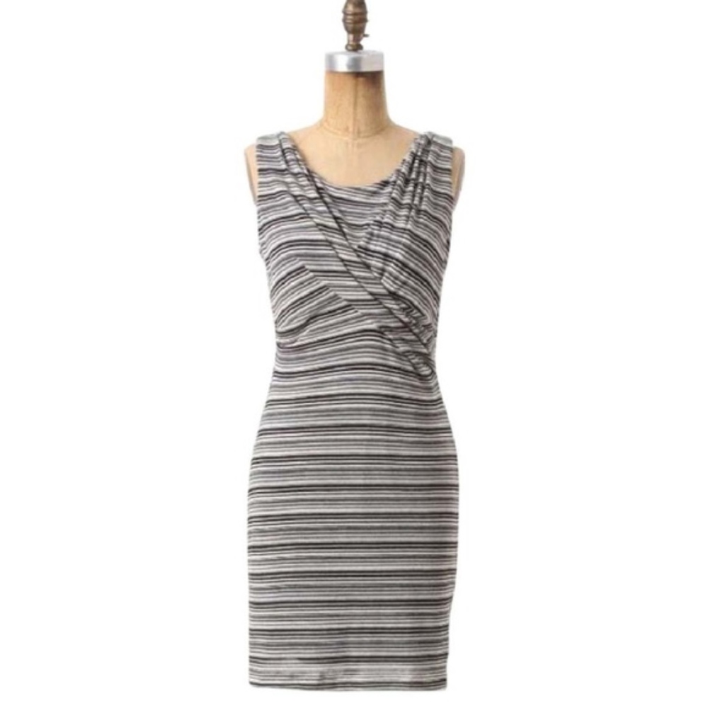 Bordeaux Anthropologie Twisted Linears Dress - NWT
